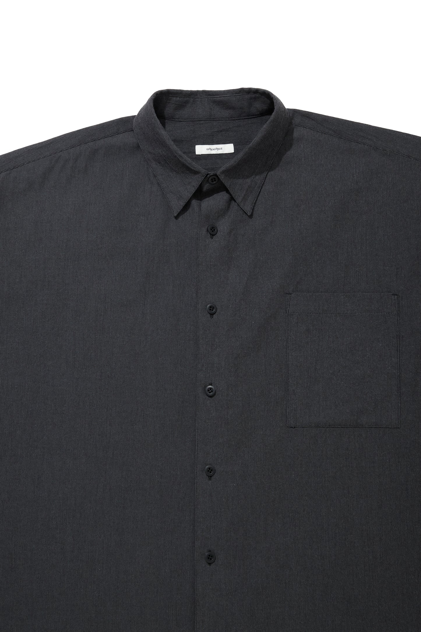 5X SHIRT <LONG SLEEVE/SHORT LENGTH> / CHARCOAL