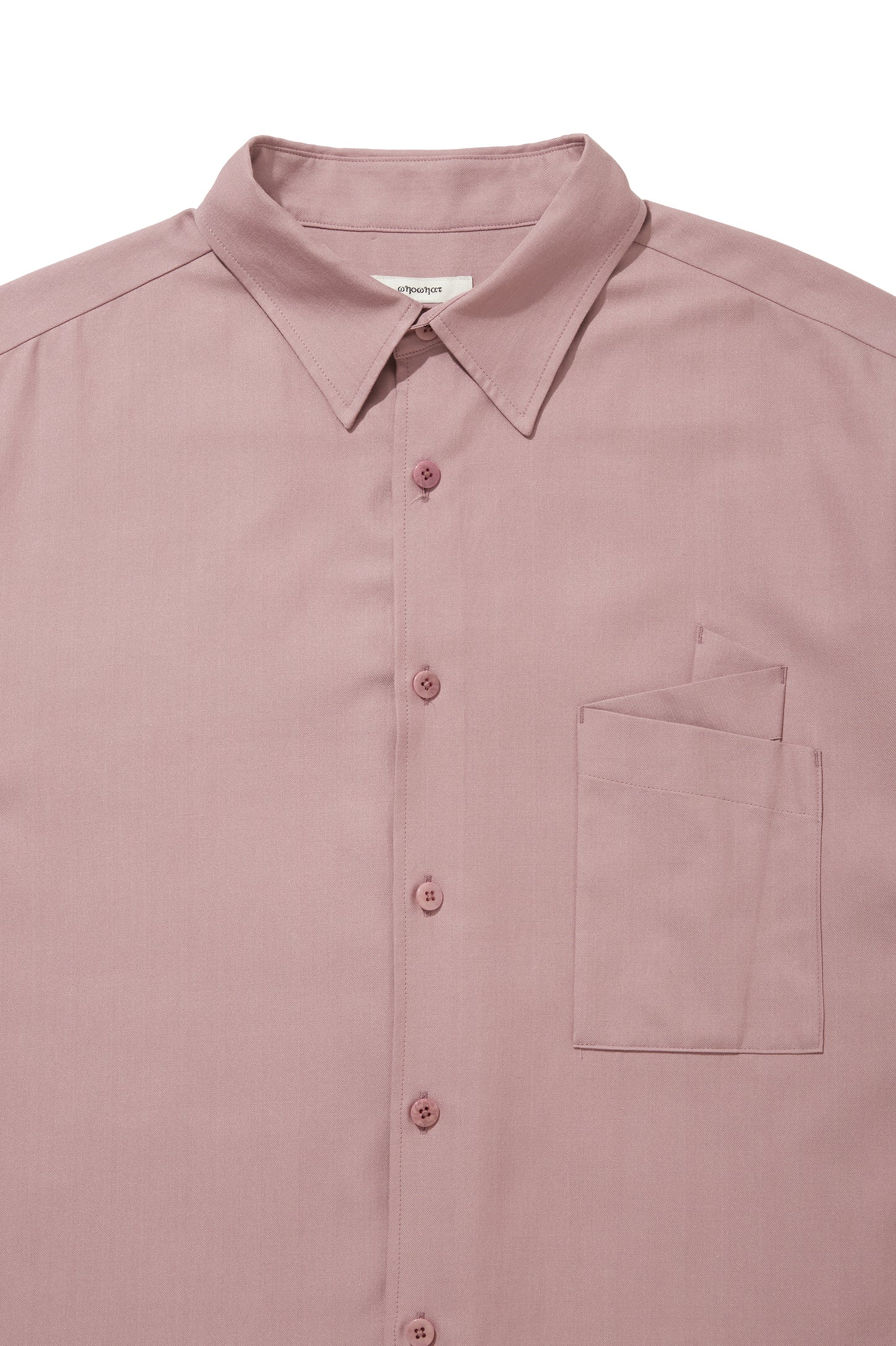 ORIGAMI POCKET SHIRT / DARK PINK