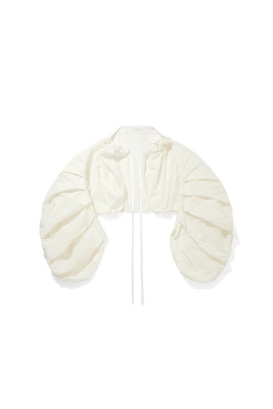 4 TRANSFORM WIDE SLEEVE /　COTTON＆JAPANESE PAPER 　 WHITE