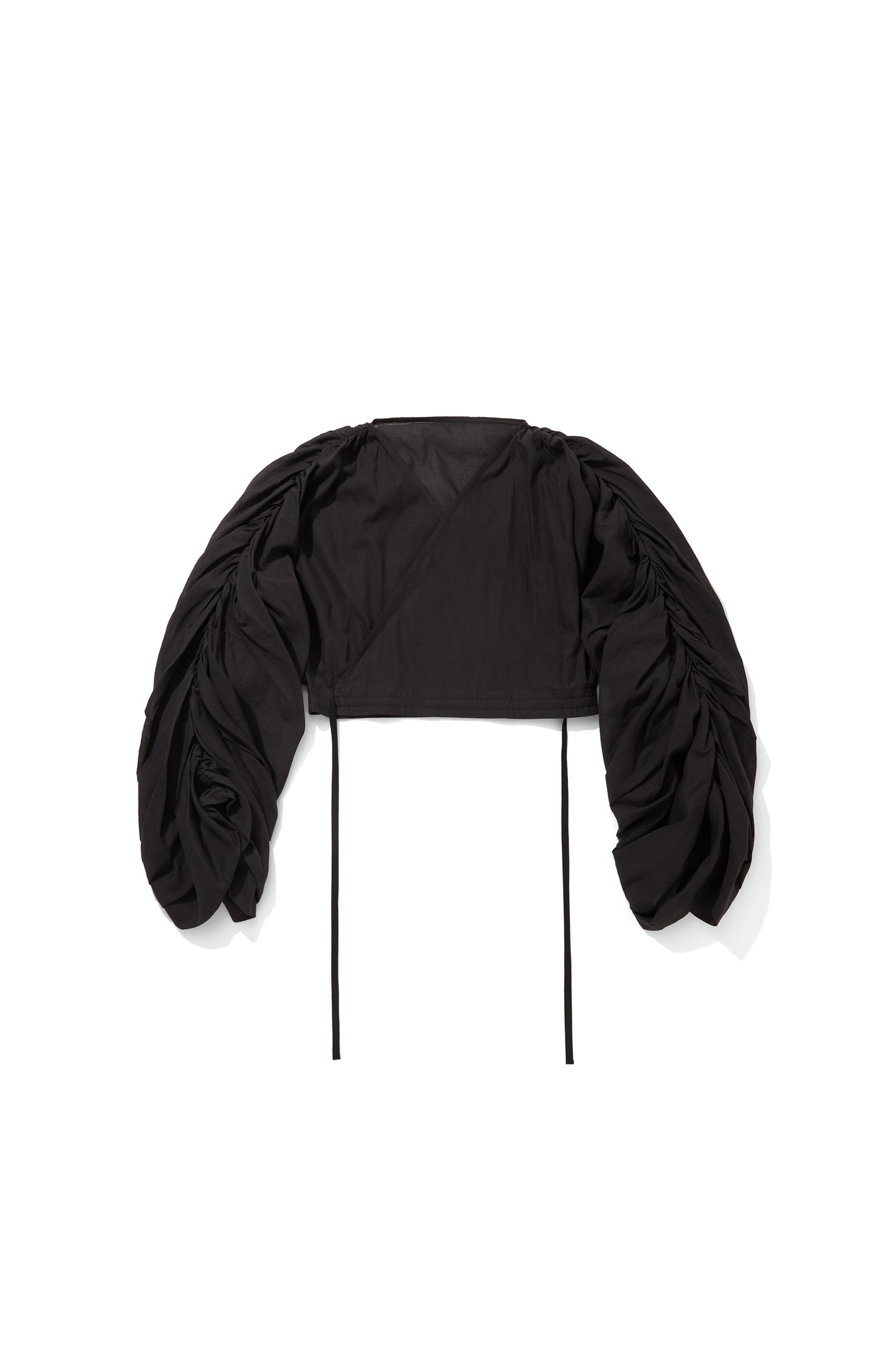 4 TRANSFORM WIDE SLEEVE /　COTTON＆JAPANESE PAPER 　 BLACK