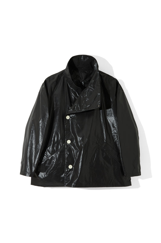 LAYERED PARACHUTE JACKET　／BLACK