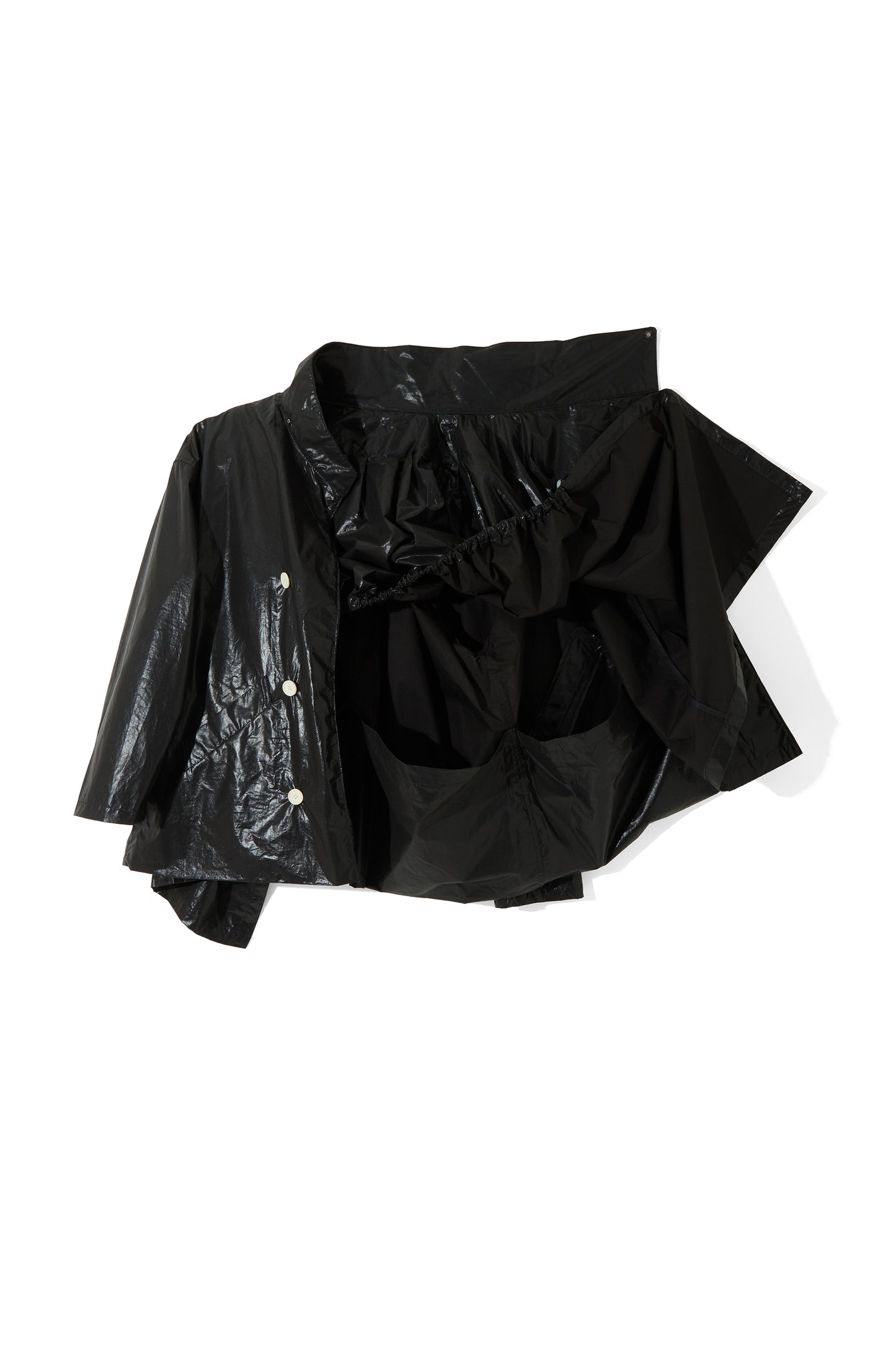 LAYERED PARACHUTE JACKET　／BLACK