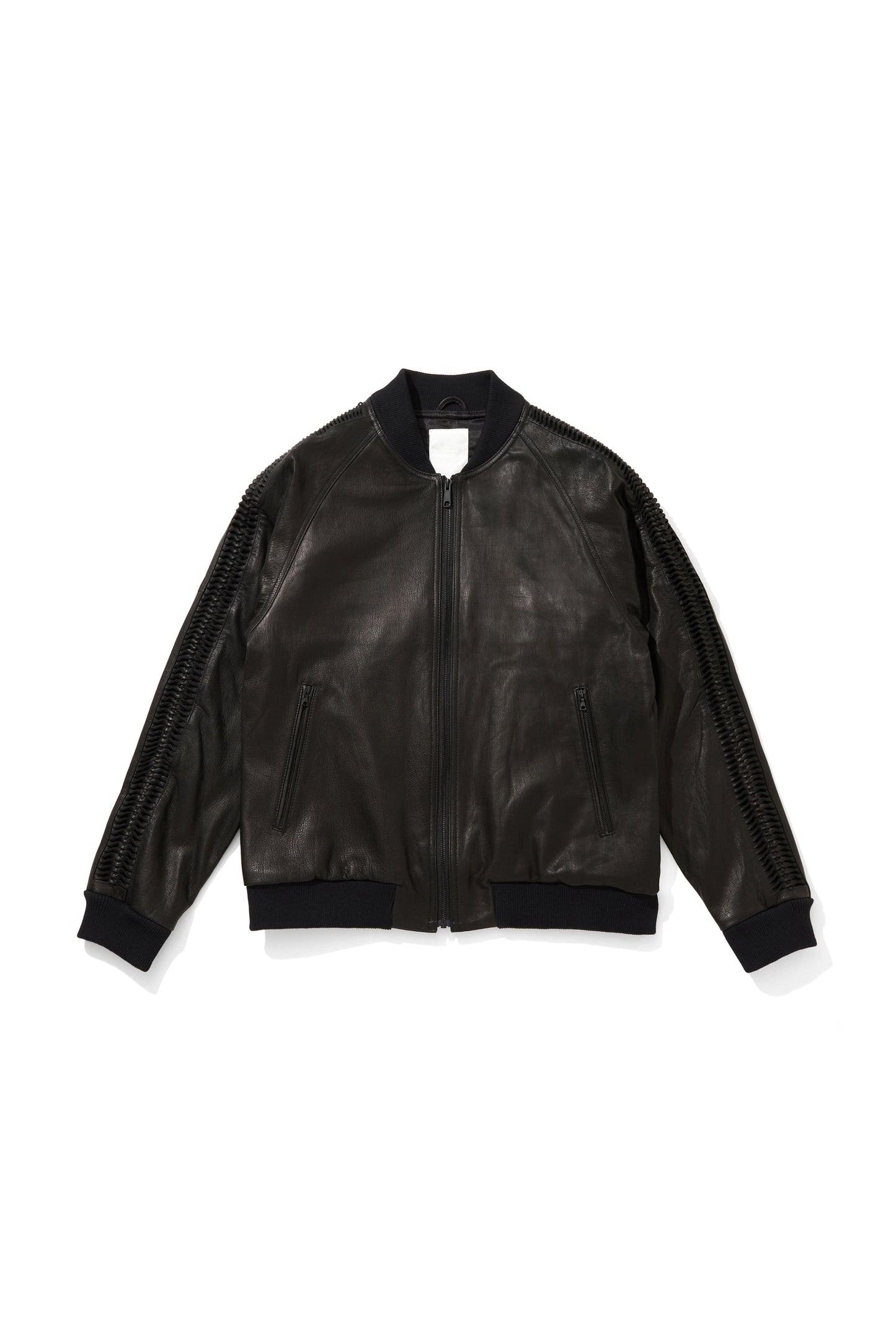 " WHOWHAT SHOP " Limited Edition　LEATHER SHARK JACKET　／BLACK × BLACK