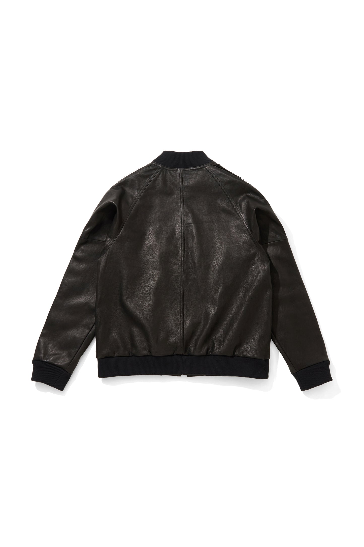 " WHOWHAT SHOP " Limited Edition　LEATHER SHARK JACKET　／BLACK × BLACK