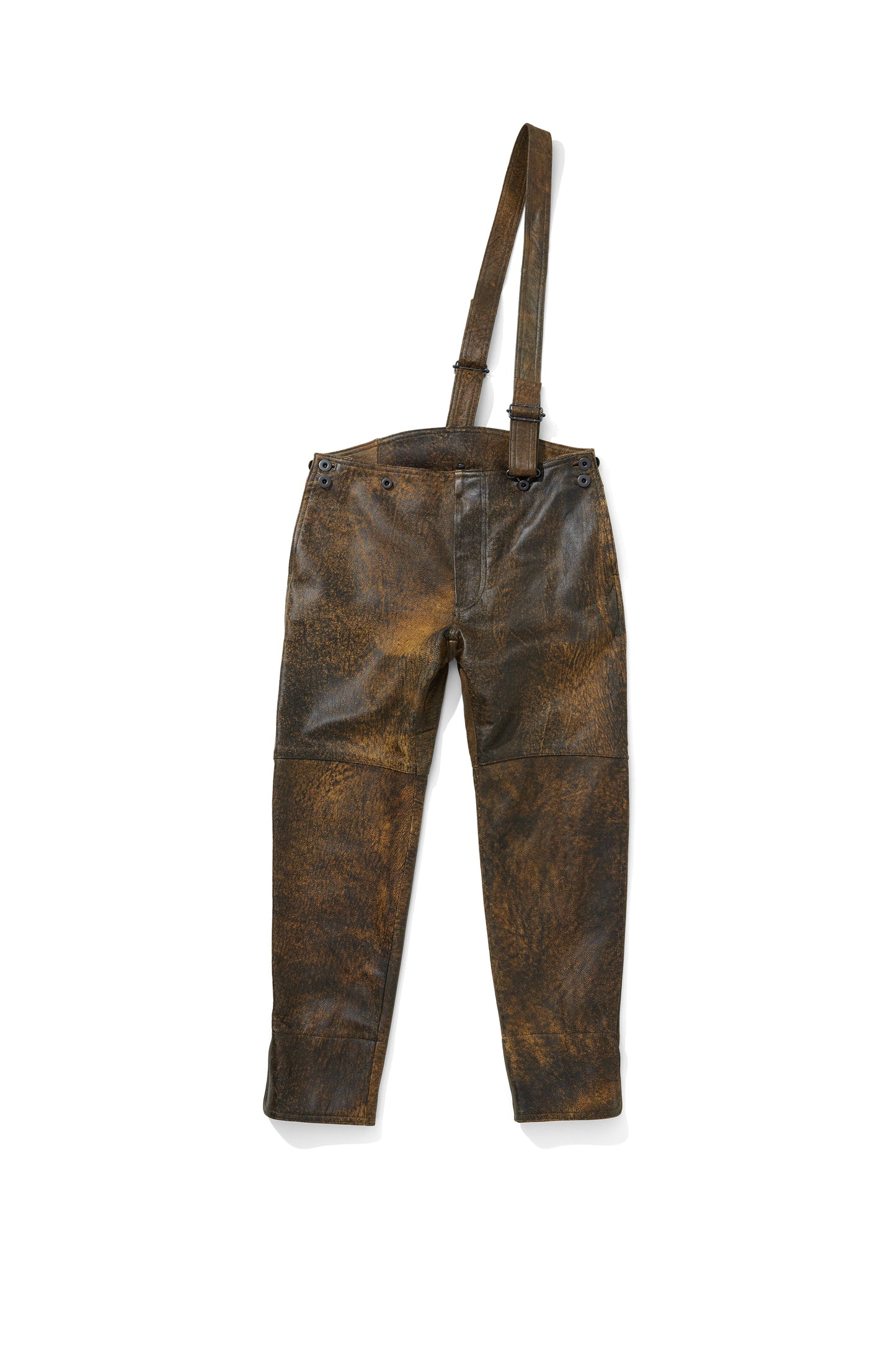 LETHER DETACHABLE POUCH PANTS　／BROWN ANTIQUE