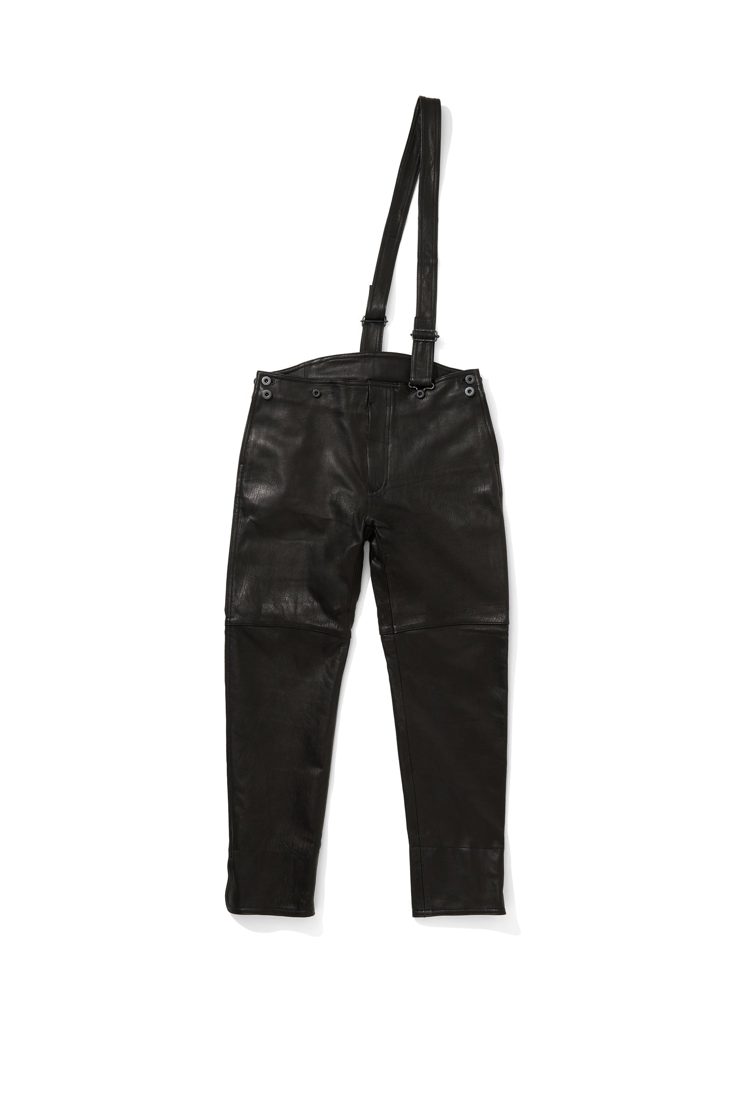 " WHOWHAT SHOP " Limited Edition   LETHER DETACHABLE POUCH PANTS 　／BLACK