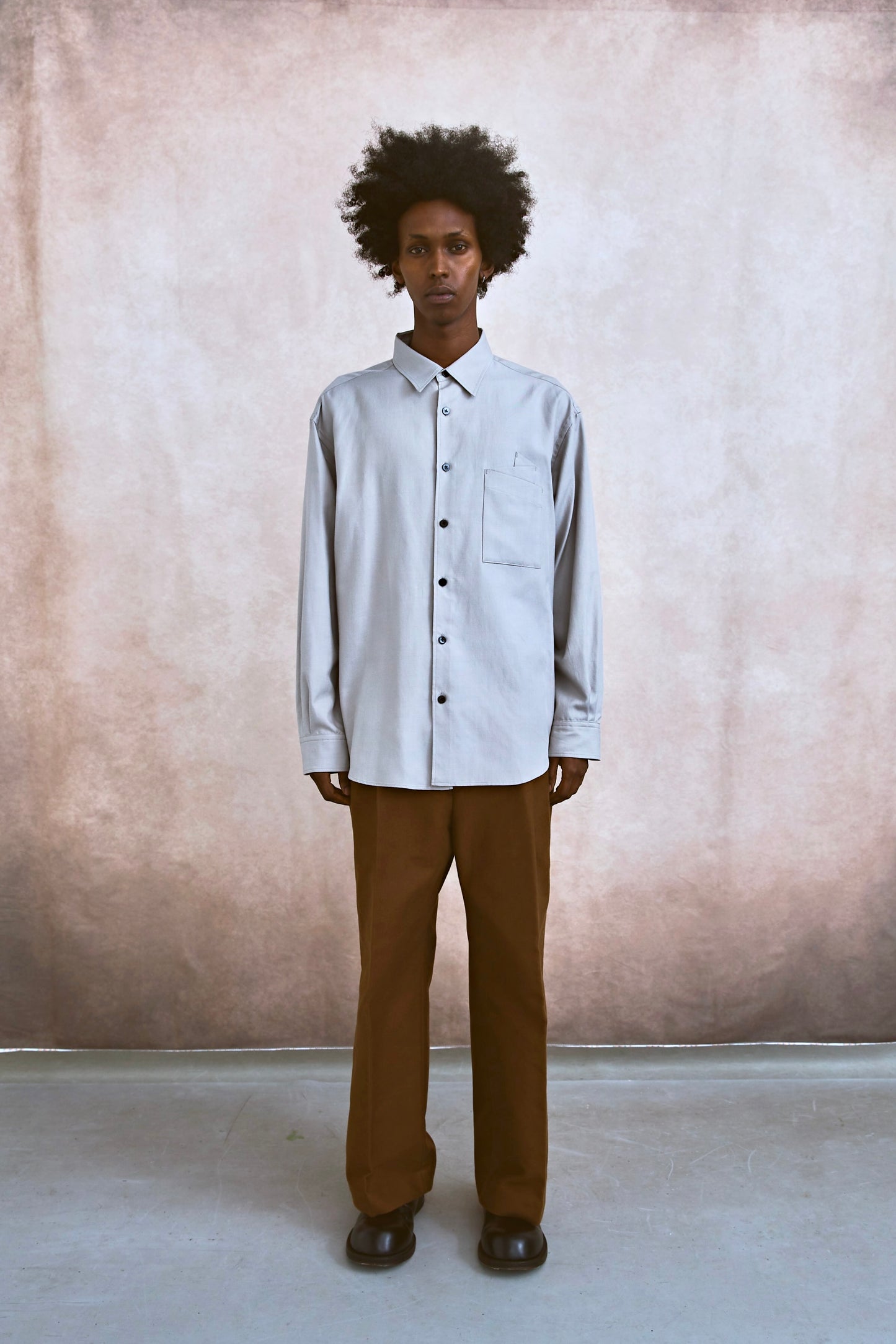 ORIGAMI POCKET SHIRT / DARK PINK