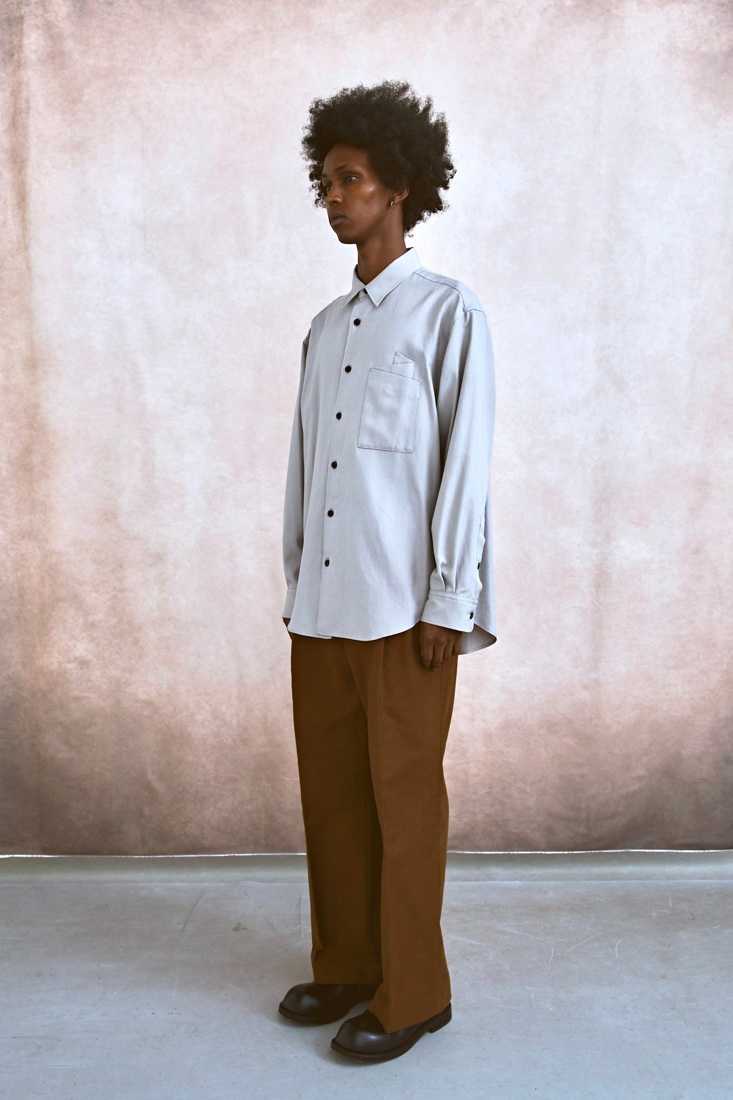 ORIGAMI POCKET SHIRT / DARK PINK