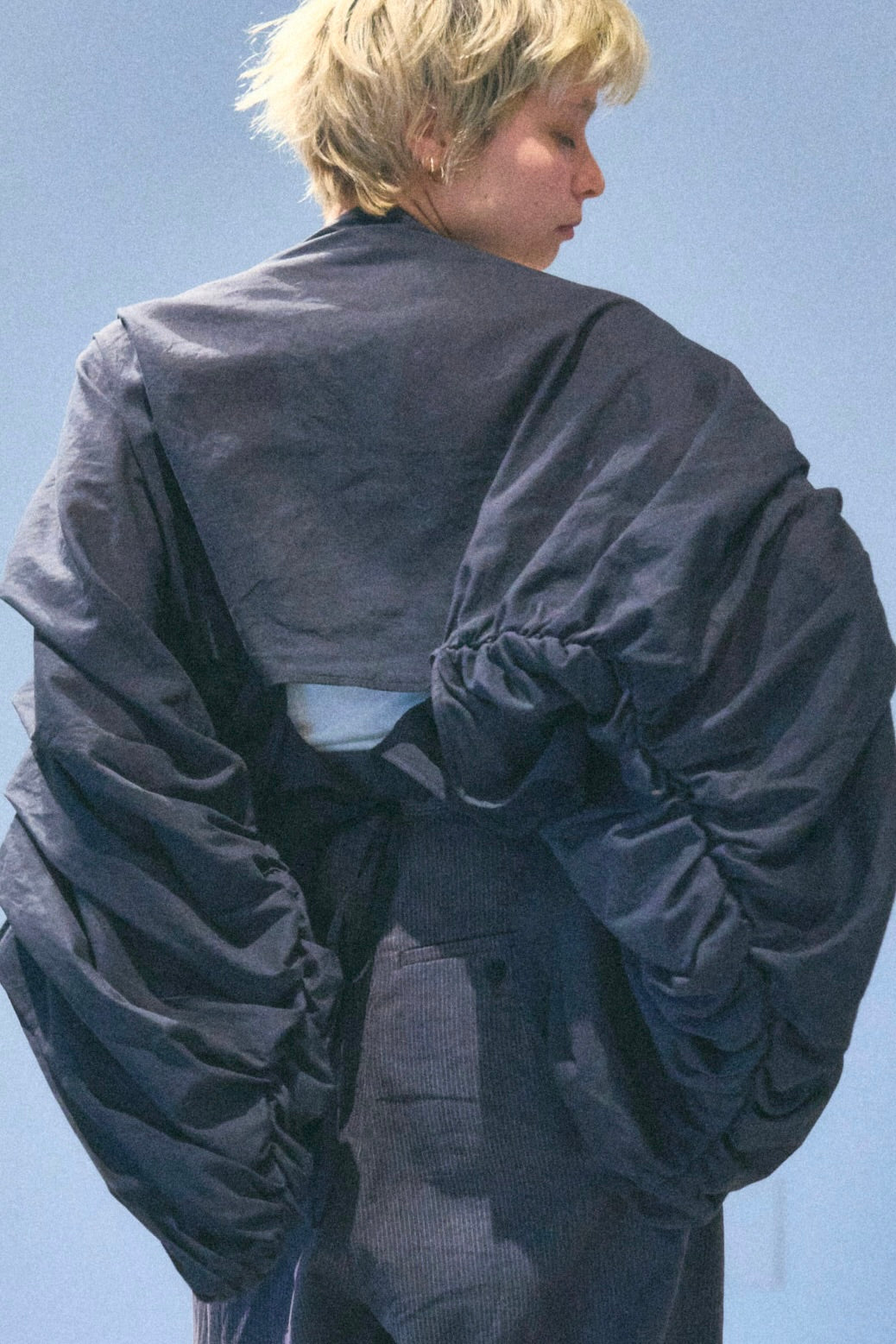 4 TRANSFORM WIDE SLEEVE /　COTTON＆JAPANESE PAPER 　 WHITE